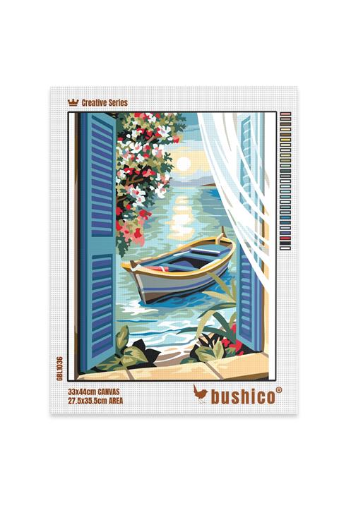 Bushico Baskılı Goblen Şablon - De La Fenêtre 35.5×27.5cm