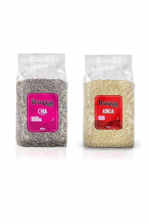 IRAZCA ANA Kinoa 500g + Chia 500g 2'li Lezzet Seti