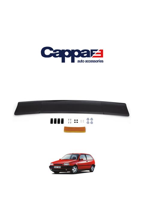 Cappafe Fiat Tipo Ön Kaput Koruyucu Rüzgarlık 4mm Akrilik (Abs) Piano Black 1988-2000