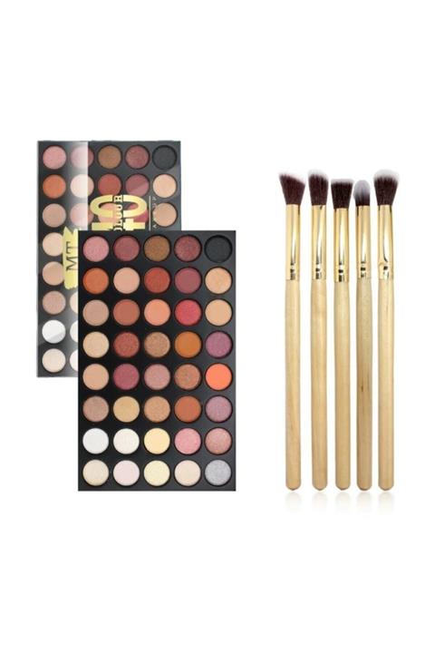 MT 40'lı Renkli Göz Farı Palet ve Far Fırça Seti