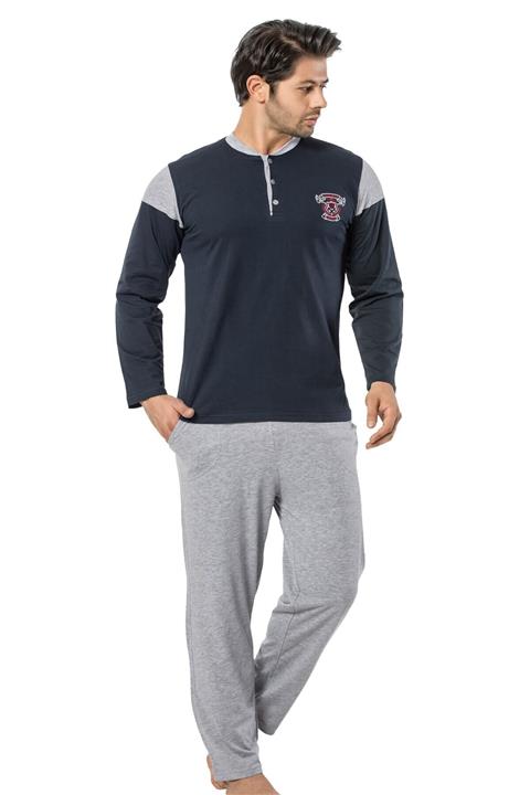 DONEX Erkek Uzun Kollu Pijama Takımı