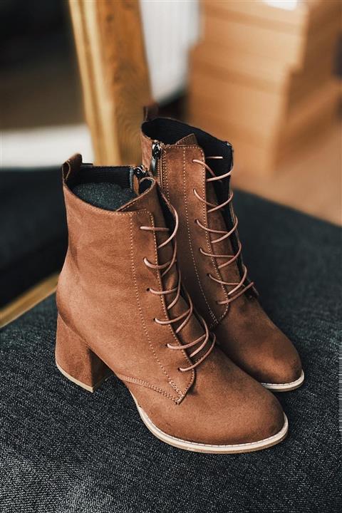 Mida Shoes Taba Bağıcıklı Süet Bot