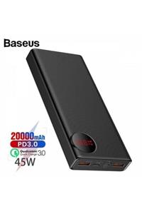 Baseus 20000mah 45w Powerbank Ultra Hızlı Şarj Göstergeli Pd3.0+qc3.0 Laptop Ipad Şarj Cihazı Uyum