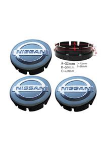 Nissan Qashqai Nıssan Jant Göbek Arması 56mm*52mm Gri 4 Adet 8909a