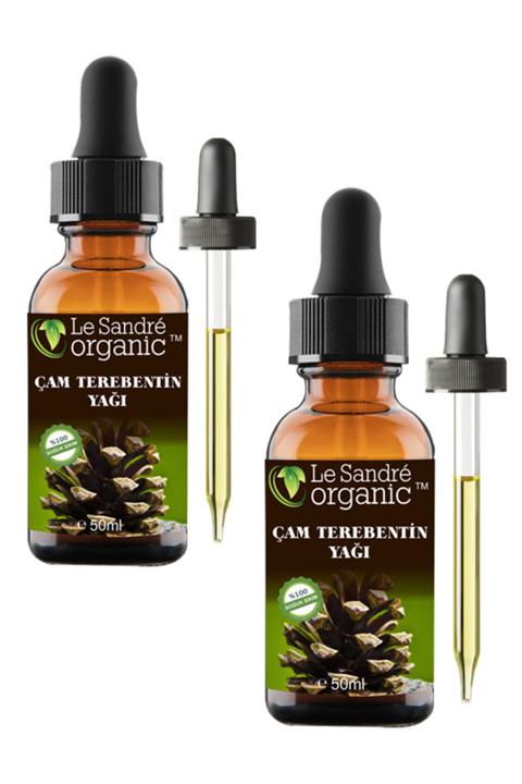 Le'Sandre Organics Çam Terebentin Yağı 50 Ml +50 Ml 2 Li Set
