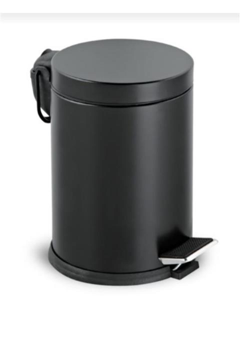 my wood Renkli Paslanmaz Çöp Kovası Siyah 12 lt