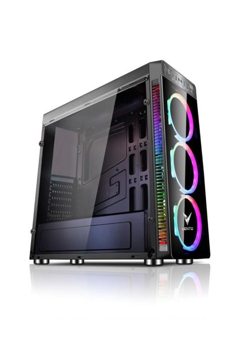 VENTO Vg05f 3x120mm Rgb Fan 500w 80 Plus Gamıng Mıdı Tower Kasa