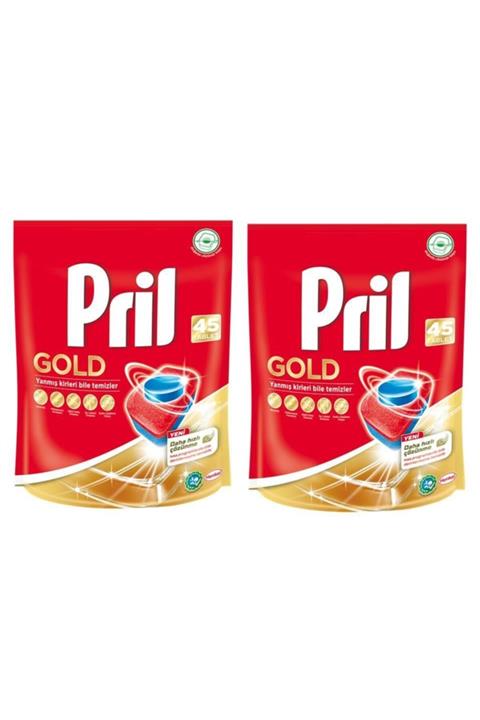 Pril Gold Bulaşık Makinesi Deterjanı 2 X 45 Tablet