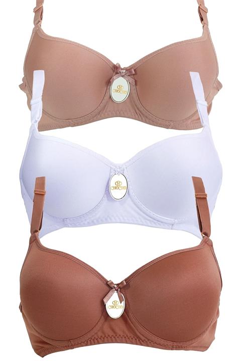 CHC Chocho Kadın Balenli Dolgusuz 3'lü Sütyen Takımı