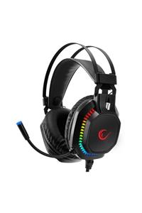 Rampage Rm-k48 X-coral Siyah Usb 7.1 Surround Rgb Işık Efektli Gaming Oyuncu Mikrofonlu Kulaklık