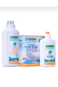 Green Clean Bulaşık Makine Set Jel Deterjan 1000 ml Parlatıcı 500 ml Tuz 1,5 kg