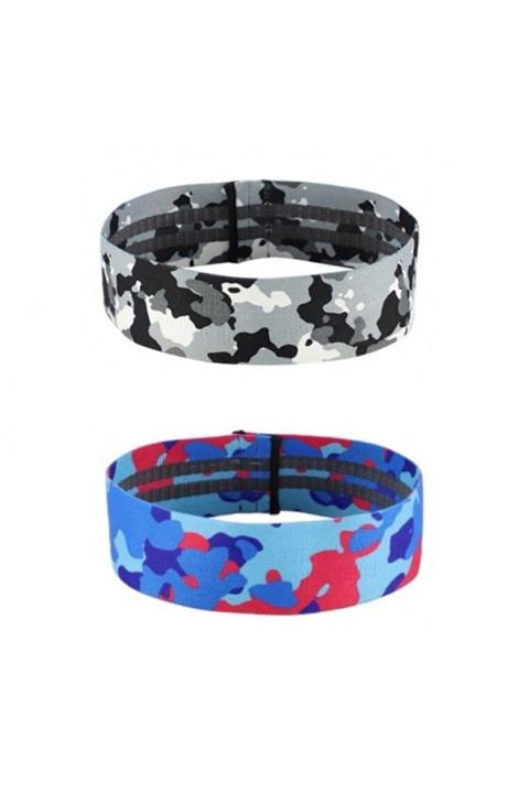 ZEROGYM Camo Kalça İnceltici  Sıkılaştırıcı Egzersiz Direnç Bant 34cm 2 Farklı Kamuflaj Rengi