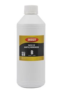 ekoset Epson Ecotank L3151 L3156 L3160 L5190 Uyumlu Siyah Mürekkep 1 Litre