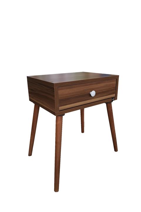 edecor Retro Ceviz Renk Komodin