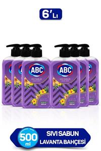 ABC Sıvı Sabun Lavanta Bahçesi 500 ml - 6'lı Set