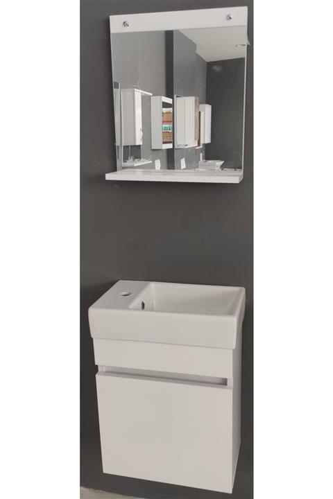 GÜRAL VİT Lightwood Mira 45 cm Mini Banyo Dolabı Takımı