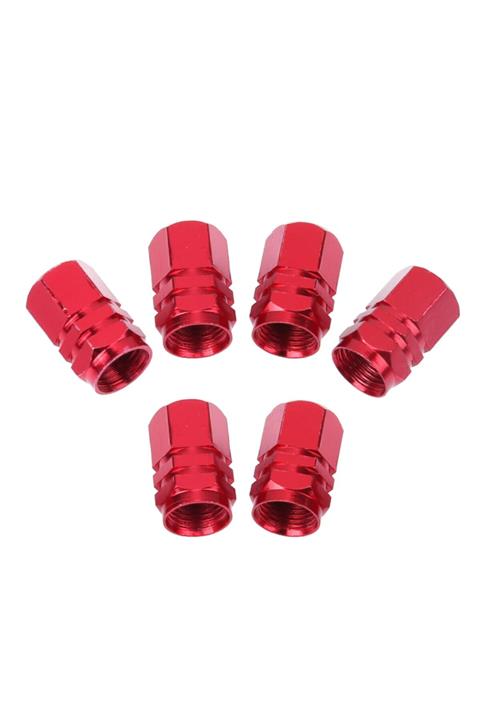 ModaCar 2 Yedekli Kırmızı Sibop Kapağı Seti 6'lı  428156