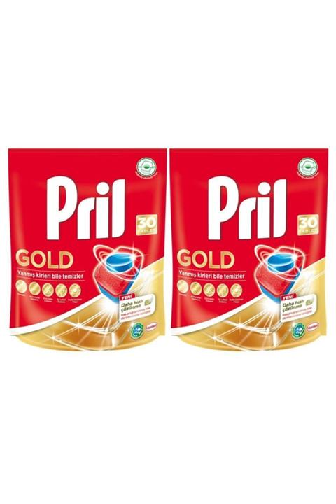 Pril Gold Bulaşık Makinesi Deterjanı 2 X 30 Tablet