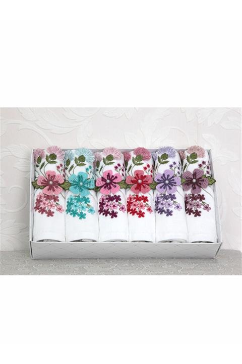 MORMENEKŞE HAVLU Püskül Mutfak Havlusu 6'Lı Kutulu