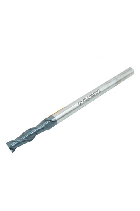 Deng Tools Q12.0*l200 Uzun 2 Ağızlı Düz Freze Hrc45