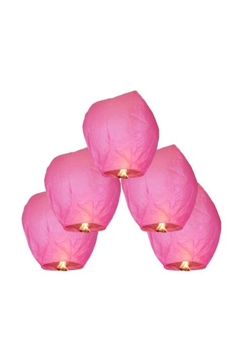 Pandoli Gökyüzüne Bırakılan Dilek Feneri Pembe Renk 1 Adet