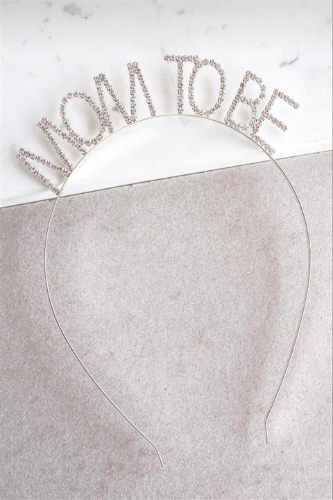 BAHELS Kadın Kristal Taşlı Mom To Be Taç Saç Bandı