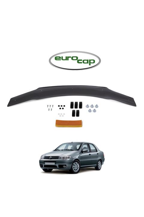 EUROCAP Fiat Albea Ön Kaput Koruma Rüzgarlığı 3mm Akrilik (Abs) Parlak Siyah Deflektör 2005-2012