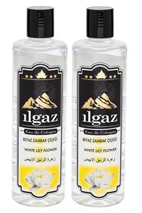 ILGAZ Elit Beyaz Zambak Kolonyası 400ml 2'li 60° Kalıcı Zambak Kolonyası White Lily Flower