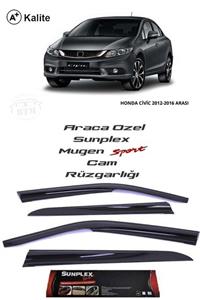 SUNPLEX Honda Civic 12-16 Fb7 Cam Rüzgarlığı Marka Mugen 4'lü