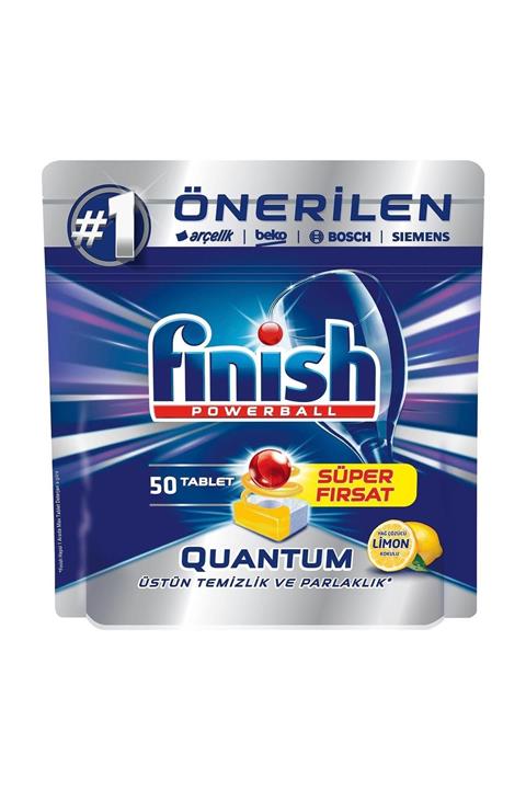 Finish Bulaşık Makinesi Deterjanı Quantum Limon 50'li