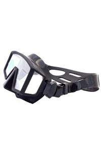 KRAKEN Maske M35 Çerçevesiz Siyah Silikon, 3 Camlı