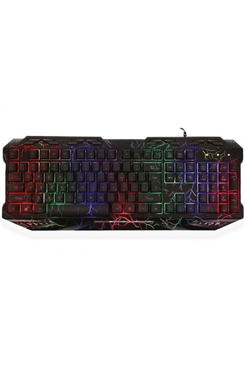 JTECH Skull-64 Mekanik Hisli Gaming Klavye Rainbow/usb/rgb Işıklı Q Klavye Türkçe