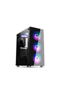 ELBA G13 Cam Panel 3xrgb Fan Atx Gaming Oyuncu Kasası