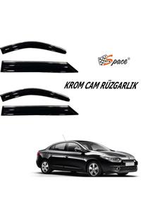 otodemir Cam Rüzgarlığı Krom - Renault Fluence Krom Cam Rüzgarlığı - Araba Krom Cam Rüzgarlık Seti