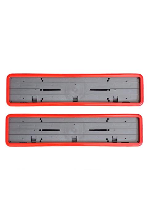 Oto Aksesuarcım Consept Plakalık Plaka Altlığı Kırmızı 2'li