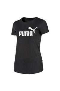 Puma ESS LOGO TEE Gri Kadın T-Shirt 100415226