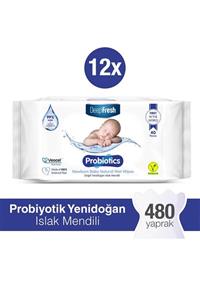 Deep Fresh Probiyotik Doğal Yenidoğan Islak Mendil 12 X 40 Yaprak