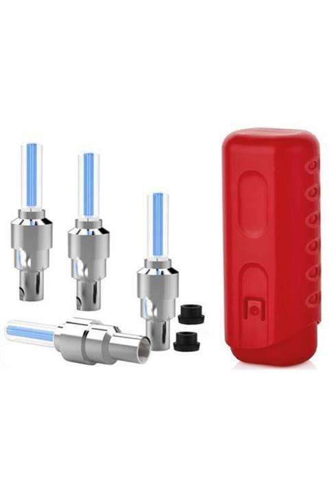 ModaCar 2 Yedekli Mavi Işıklı Bisiklet Sibop Kapağı Kutu Seti 6'lı Indirimli Paket