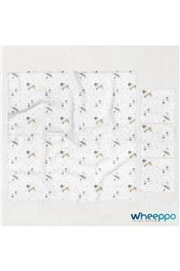 Wheeppo Müslin-pazen Bebe Battaniyesi Seti Kardan Adam 120x120 + 3x30x30