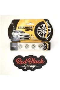 RedBlack Garage Mazda Logolu Metal Sibop Kapağı 4'lü Set