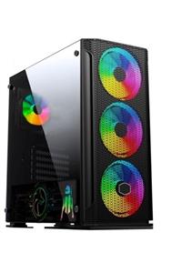 GAMETECH Galaxy Mesh Full Rgb 4 Adet A-rgb Fanlı Kumandalı Gaming Oyuncu Bilgisayar Kasası