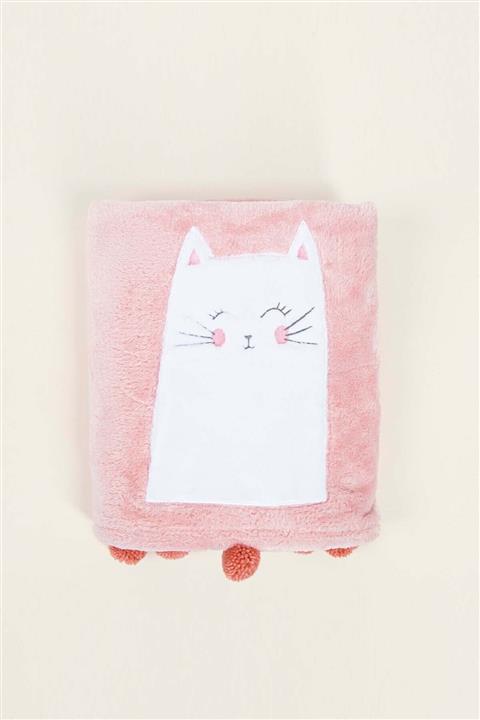 İrya Kitty Bebek Battaniyesi Pembe 75x120