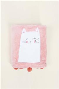 İrya Kitty Bebek Battaniyesi Pembe 75x120