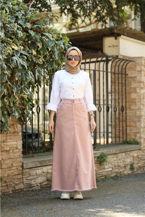 Neways Püsküllü Kot Etek Pudra 2252