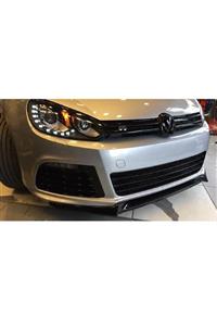 SM Auto Volkswagen Golf 6 3 Parça Ön Tampon Altı Lip (plastik) Piano Black