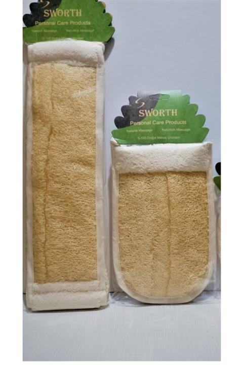 sworth Kabak Lifi Sırt Kesesı Eldiven Kesesı Set 2 Adet