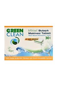 Green Clean Bitkisel Bulaşık Makinası Tableti 30 Adet