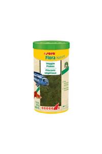 SERA Flora Nature Tropikal Ciklet Bitkisel Pul Balık Yemi 1 Litre 210gr