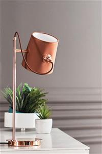 Enza Home FOLK Lüks Modern Tasarım Rose Gold Abajur