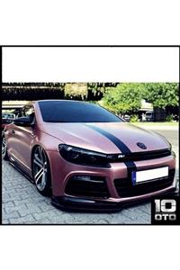 10oto Volkswagen Scirocco Ön Tampon Altı Lip 3 Parça Abs Plastik Piano Black